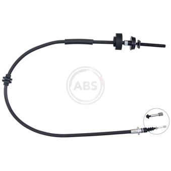 Tirette à câble, frein de stationnement A.B.S. K15052 pour MERCEDES-BENZ CLASSE S S 420 CDI - 320cv