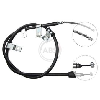 Tirette à câble, frein de stationnement A.B.S. K15358 pour FORD FIESTA 1.5 CRDi GLS - 110cv