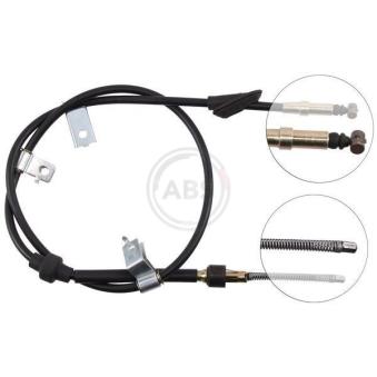 Tirette à câble, frein de stationnement A.B.S. K15718 pour FIAT IDEA 420 D - 86cv