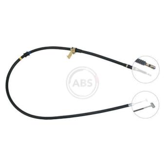 Tirette à câble, frein de stationnement A.B.S. K15857 pour SUBARU IMPREZA 1.8 i - 103cv