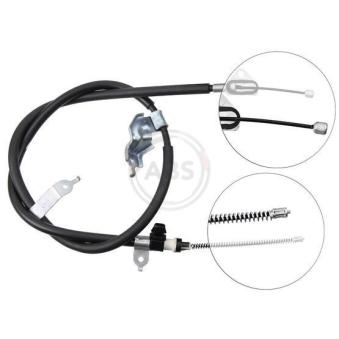 Tirette à câble, frein de stationnement A.B.S. K16547 pour TOYOTA YARIS 1.3 VVT-i - 87cv