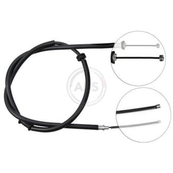 Tirette à câble, frein de stationnement A.B.S. K16758 pour AUDI A3 1.4 - 77cv