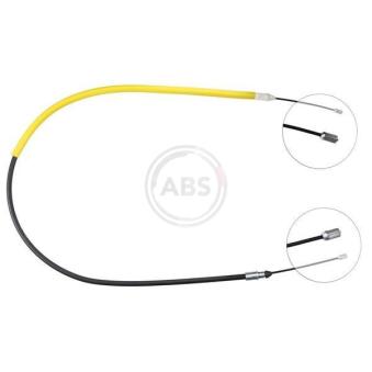 Tirette à câble, frein de stationnement A.B.S. K16947 pour RENAULT THALIA 1.2 16V - 75cv