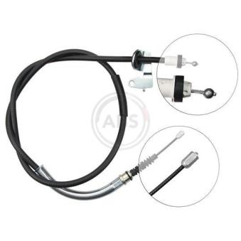 Tirette à câble, frein de stationnement A.B.S. K16958 pour BMW Série 3 Cooper - 116cv