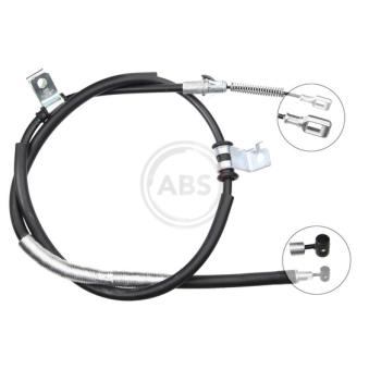 Tirette à câble, frein de stationnement A.B.S. K16998 pour SAAB 93 2.0 D 4WD - 126cv