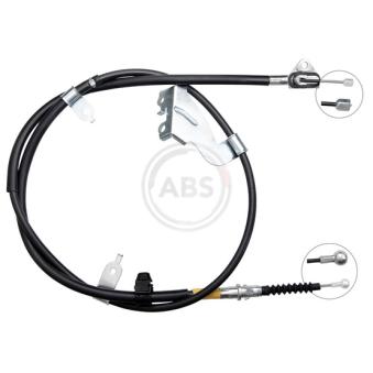 Tirette à câble, frein de stationnement A.B.S. K17295 pour TOYOTA YARIS 1.0 VVTi - 72cv