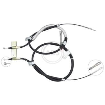 Tirette à câble, frein de stationnement A.B.S. [K17448]