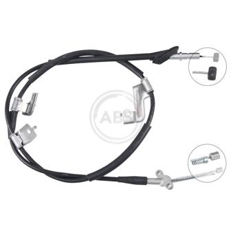 Tirette à câble, frein de stationnement A.B.S. K17578 pour HONDA CIVIC 1.4 iS - 90cv