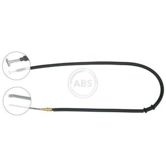 Tirette à câble, frein de stationnement A.B.S. K17987 pour FIAT PALIO 1.2 - 68cv