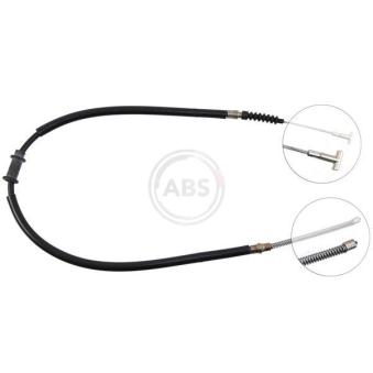 Tirette à câble, frein de stationnement A.B.S. K18097 pour FIAT MULTIPLA 1.9 JTD 105 - 105cv
