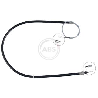 Tirette à câble, frein de stationnement A.B.S. K18416 pour SKODA FABIA 1.4 TDI - 80cv