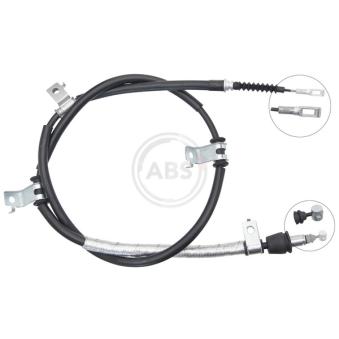 Tirette à câble, frein de stationnement A.B.S. K18551 pour HYUNDAI I30 1.6 CRDi - 128cv