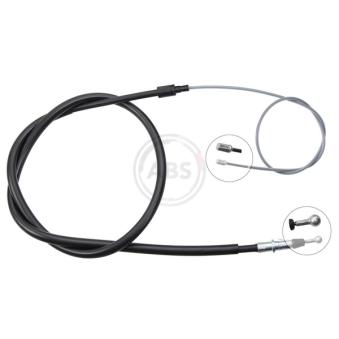 Tirette à câble, frein de stationnement A.B.S. K18993 pour CITROEN C5 1.6 16V - 156cv