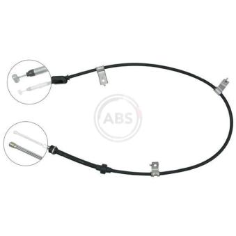 Tirette à câble, frein de stationnement A.B.S. K19048 pour HONDA CIVIC 1.4 i - 90cv