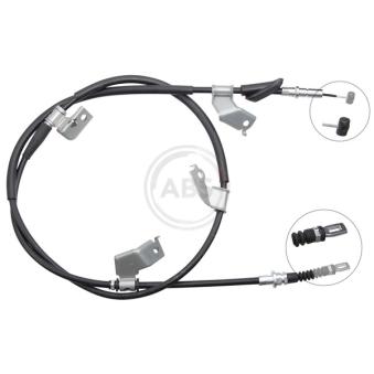 Tirette à câble, frein de stationnement A.B.S. K19077 pour HONDA CIVIC 1.4 iS - 90cv