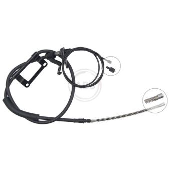 Tirette à câble, frein de stationnement A.B.S. K19418 pour KIA CARNIVAL 2.9 TD - 126cv
