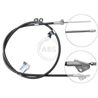 Tirette à câble, frein de stationnement A.B.S. K19517 pour TOYOTA YARIS 1.4 D-4D - 75cv