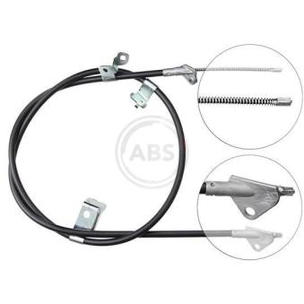 Tirette à câble, frein de stationnement A.B.S. K19528 pour TOYOTA YARIS 1.4 D-4D - 75cv