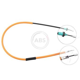 Tirette à câble, frein de stationnement A.B.S. K19687 pour RENAULT MODUS 1.2 - 103cv