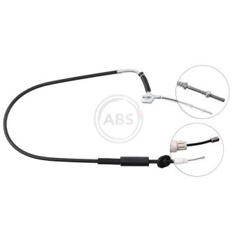 Tirette à câble, frein de stationnement A.B.S. K19791 pour MERCEDES-BENZ CLASSE A A 160 - 95cv