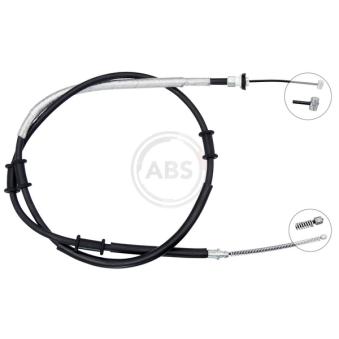 Tirette à câble, frein de stationnement A.B.S. K19850 pour OPEL COMBO 1.4 CNG - 120cv
