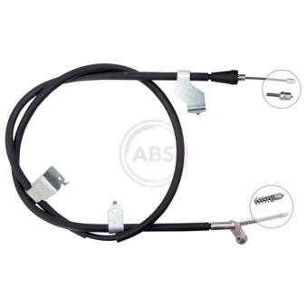 Tirette à câble, frein de stationnement A.B.S. K19872 pour NISSAN QASHQAI 1.5 dCi - 110cv