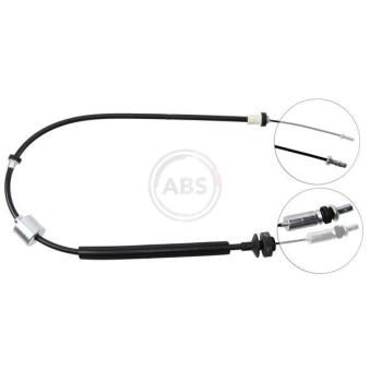 Tirette à câble, commande d'embrayage A.B.S. K23780 pour RENAULT R21 1.7 - 75cv