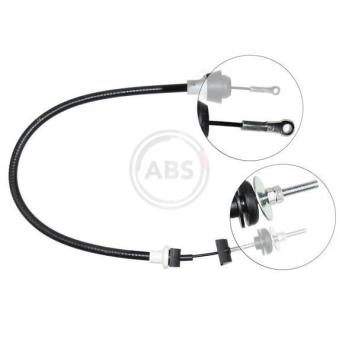 Tirette à câble, commande d'embrayage A.B.S. K24080 pour VOLKSWAGEN CADDY 1.6 - 75cv