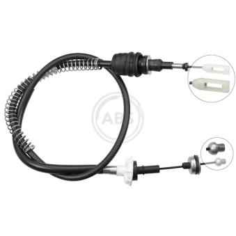 Tirette à câble, commande d'embrayage A.B.S. K28037 pour MG MONTEGO 2.0 EFi - 117cv Tirette à câble, commande d'embrayage A.B.S. K28037 pour MG MONTEGO 2.0 EFi - 117cv