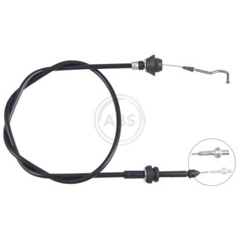 Câble d'accélération A.B.S. K37510 pour SKODA FELICIA 1.6 GLX - 75cv