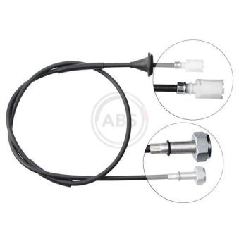 Câble flexible de commande de compteur A.B.S. K43151 pour PEUGEOT BOXER 1.9 TD - 90cv