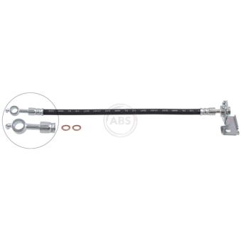 Flexible de frein A.B.S. SL 1291 pour HYUNDAI I20 1.2 - 75cv