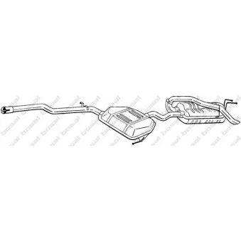 Silencieux arrière BOSAL 292-309