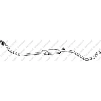 Silencieux avant BOSAL OEM 170560