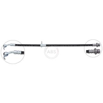 Flexible de frein A.B.S. SL 6439 pour HONDA ACCORD 2.0 - 156cv