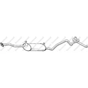 Silencieux arrière BOSAL 296-297