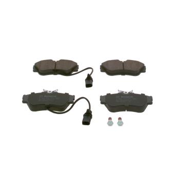 Jeu de 4 plaquettes de frein avant BOSCH 0 986 424 672 pour FIAT GRANDE PUNTO 2.5 TDI - 88cv