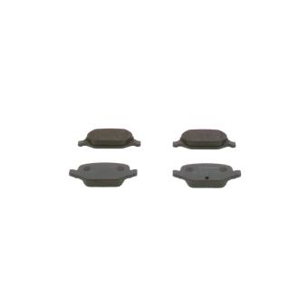 Jeu de 4 plaquettes de frein arrière BOSCH 0 986 424 756 pour FIAT PANDA 1.3 D Multijet 4x4 - 70cv