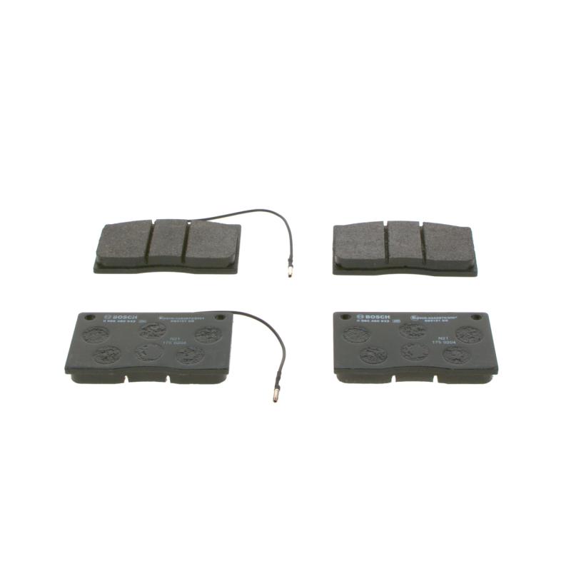 Jeu de 4 plaquettes de frein avant BOSCH 0 986 460 932 - Visuel 1