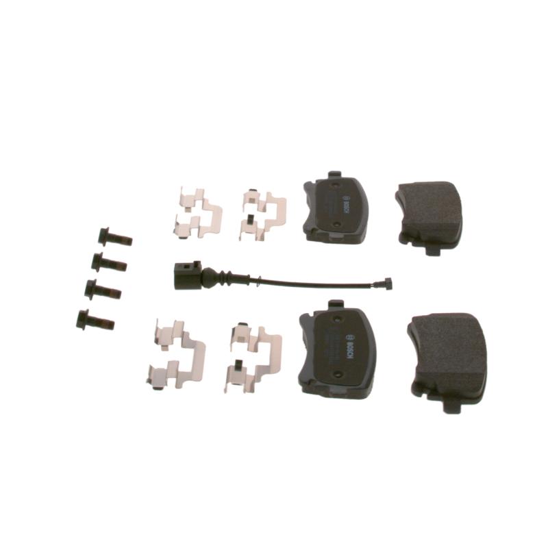 Jeu de 4 plaquettes de frein arrière BOSCH 0 986 494 583 - Visuel 2