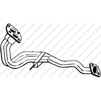 Tuyau d'échappement BOSAL 788-139 Tuyau d'échappement BOSAL 788-139