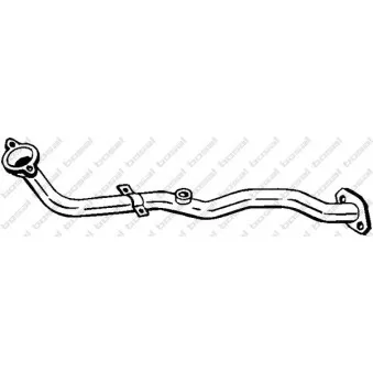 Tuyau d'échappement BOSAL 803-019 pour NISSAN MICRA 1.0 i 16V - 60cv