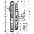 Embrayage, ventilateur de radiateur BERU [LK027]