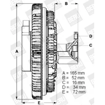 Embrayage, ventilateur de radiateur BERU LK041