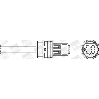 Sonde lambda BERU OPH042 pour MERCEDES-BENZ CLASSE E E 200 T Kompressor - 163cv