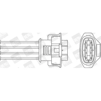 Sonde lambda BERU OEM 98760612400