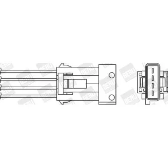 Sonde lambda BERU OEM 1271998