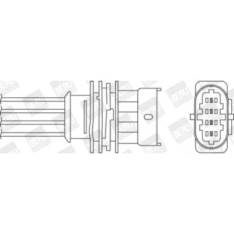 Sonde lambda BERU OEM 0855360