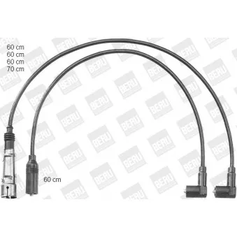 BERU PRO1149 - Kit de câbles d'allumage