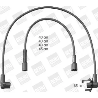 BERU PRO1391 - Kit de câbles d'allumage
